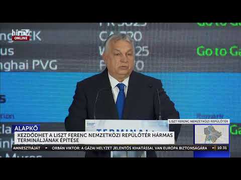 Orbán Viktor beszéde a Liszt Ferenc Nemzetközi Repülőtérről - Élő közvetítés - HÍR TV+