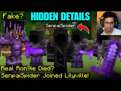 Fake @RON9IE Joined Lilyville Smp | Lilyville Smp Hidden Details | @GamerFleet