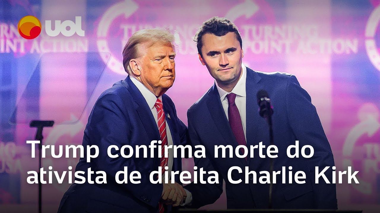 Trump confirma morte do ativista de direita Charlie Kirk após ser baleado em universidade nos EUA