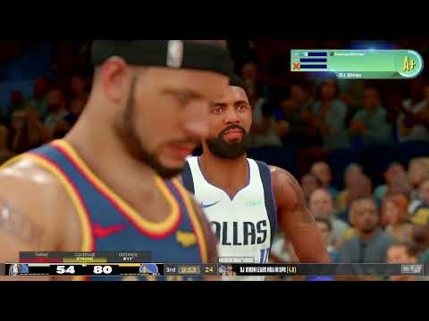NBA 2K25 - My CAREER - 58 PTS - WARRIORS vs MAVERICKS | 2nd Half |Gameplay |DJ DIXON PG#11 #warriors