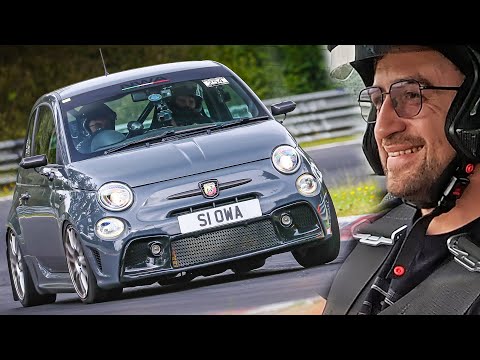 Close Call in BIG TURBO Abarth 595! // Nürburgring