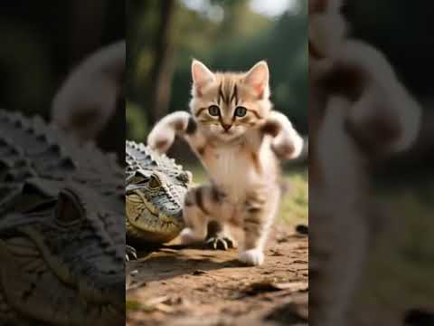 Kucing dan Buaya Joget Cinta Merah Jambu #kucing #cat #buaya #kucingjoget #cintamerahjambu #fyp