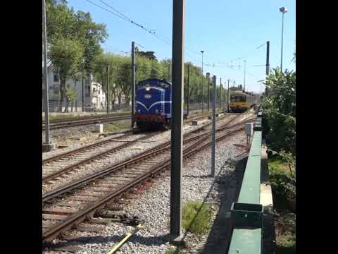 English Electric diesel locomotive 1413 arrives at Carcavelos park #subscribe #views #cp1400 #trains