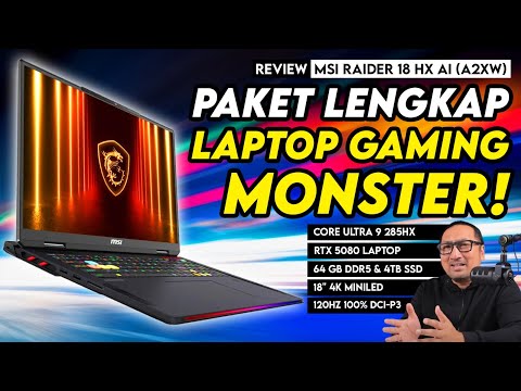 Laptop Gaming Monster Super Lengkap & Super Kencang! Review MSI Raider 18 HX AI (A2XW)