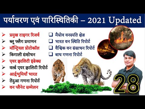 पर्यावरण एवं पारिस्थितिकी Updated 2021 || Topic Wise Current Affairs Nitin Sir Study91