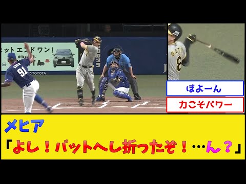 阪神・佐藤輝明、チャンスでバットをへし折られた結果【中日ドラゴンズvs阪神タイガース】【プロ野球なんJ 2ch プロ野球反応集】