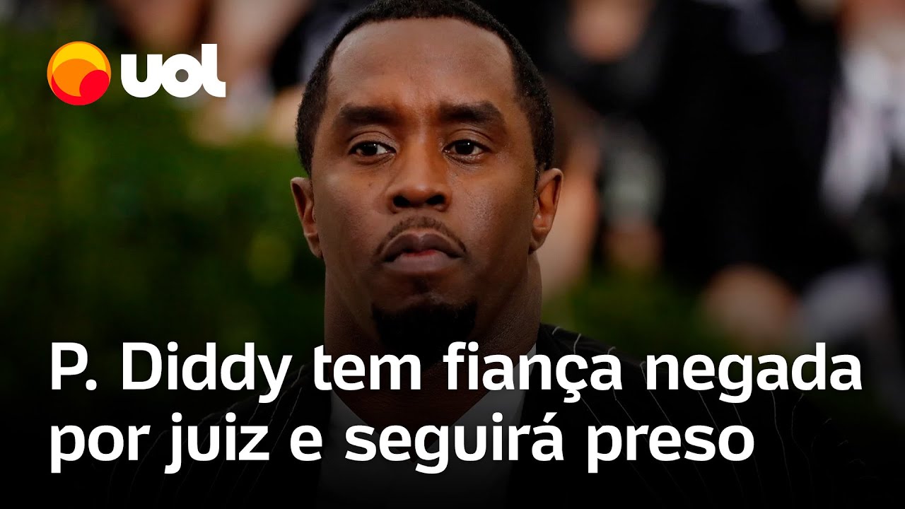 P. Diddy tem fiança de 1 milhão de dólares negada por juiz e segue preso nos EUA; confira