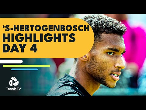 Medvedev vs Simon; Auger-Aliassime, Fritz All In Action | 's-Hertogenbosch 2022 Day 4 Highlights