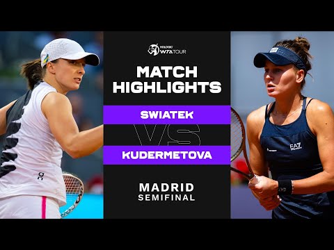 Iga Swiatek vs. Veronika Kudermetova | 2023 Madrid Semifinal | WTA Match Highlights