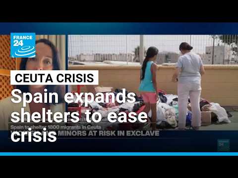 L'Espagne étend les refuges de migrants Ceuta pour soulager la crise • FRANCE 24 Anglais