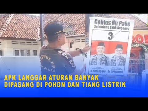 APK LANGGAR ATURAN BANYAK DIPASANG DI POHON DAN TIANG LISTRIK