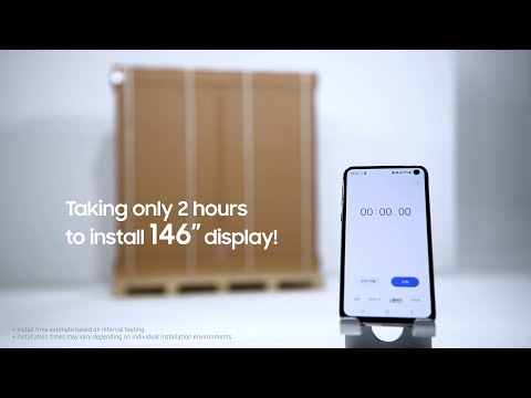 The Wall All-in-One: 146" screen installed in just 2 hours | Samsung