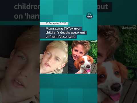 Mums suing TikTok over children's deaths speak out on 'harmful content' #itvnews