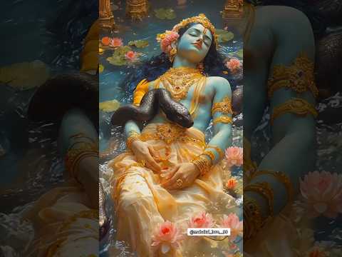 🌸" योगनिद्रा में लीन नारायण🌊 हमारे पालनहार श्रीहरि विष्णु।💙🐍"#VishnuBhagwan #SheshNaag #DivineShorts