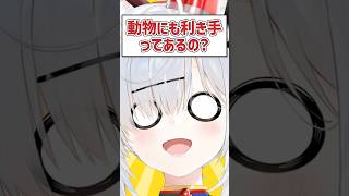 Q.動物にも利き手ってあるの？ #猫元パト #VTuber #Shorts #質問