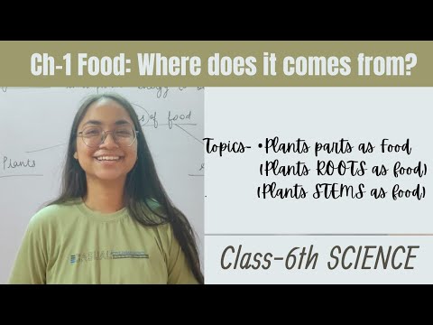 Food: Where does it comes from? ||NCERT Class 6 Chapter-1||Science