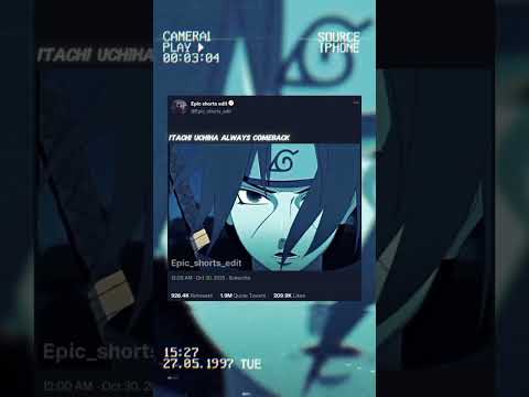 itachi comeback #itachi #itachiuchiha #anime #shorts