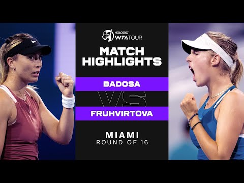 Paula Badosa vs. Linda Fruhvirtova | 2022 Miami Round of 16 | WTA Match Highlights