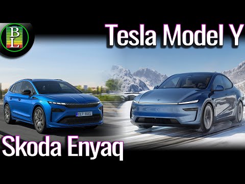 The NEW Facelift Skoda Enyaq and Tesla Model Y