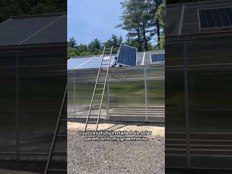 How I mounted solar panels to my greenhouse 