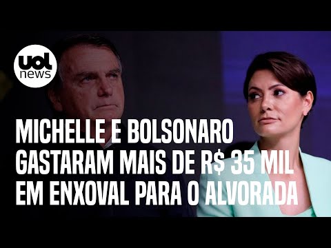Michelle e Bolsonaro gastaram mais de R$ 35 mil em enxoval para o Palácio da Alvorada