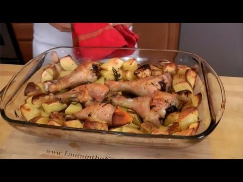 Roasted Chicken and Potato Bake - Recipe by Laura Vitale - Laura in the Kitchen Ep 199 - UCNbngWUqL2eqRw12yAwcICg