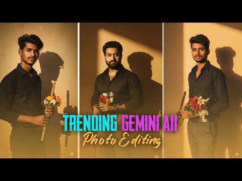 Instagram Trending Vintage Red Dress Reel Editing Google Gemini Image Editing Red dress With Rose