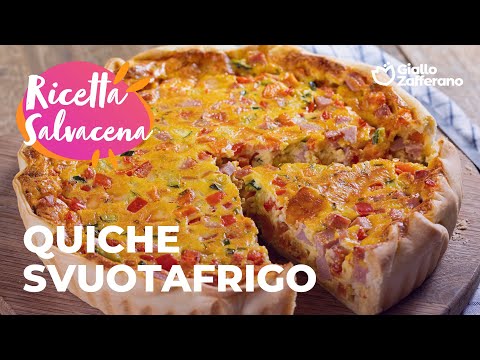 QUICHE SVUOTAFRIGO - la RICETTA SALVACENA PERFETTA🍴✨😎