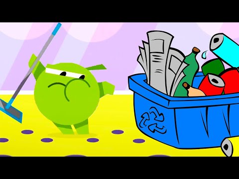 Om Nom Stories ⭐ ゴミの日 Garbage Day 🔮 Funny Cartoons For Kids ⭐ Super Toons TV アニメ