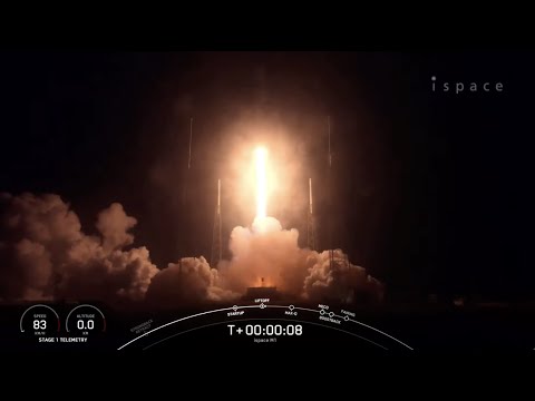 SpaceX launches moon lander, rover and 'flashlight,' booster lands in Florida