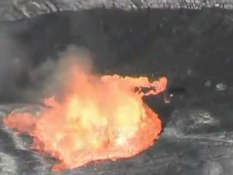 تجربة لرد فعل البركان لو اترمى فيه انسان