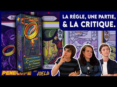 LA COMMUNAUTE DE L'ANNEAU: le jeu de pli (sans le BUG de la VF ) La règle, une partie, la critique!
