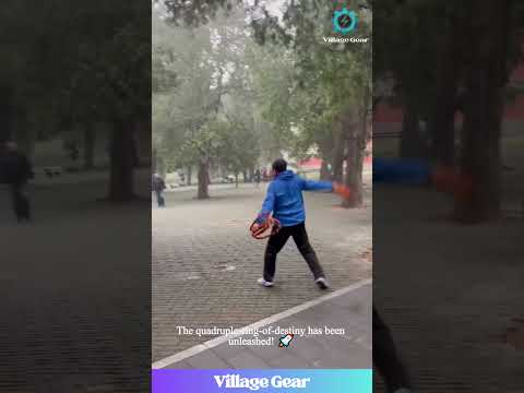 Forget the NBA, THIS Grandpa is the REAL MVP of Trick Shots! 😂 He's a Ring Toss LEGEND! #trickshot