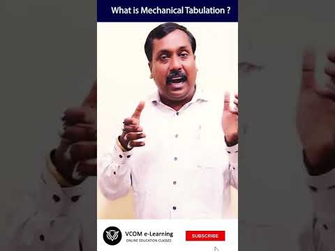 What is Mechanical Tabulation ? - #Shortsvideo- #businessstatistics  -  #gk #BishalSingh