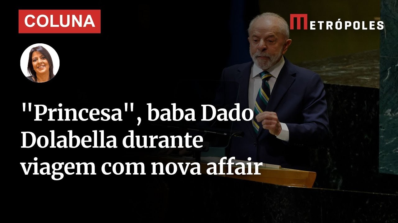 Princesa baba Dado Dolabella durante viagem com nova affair
