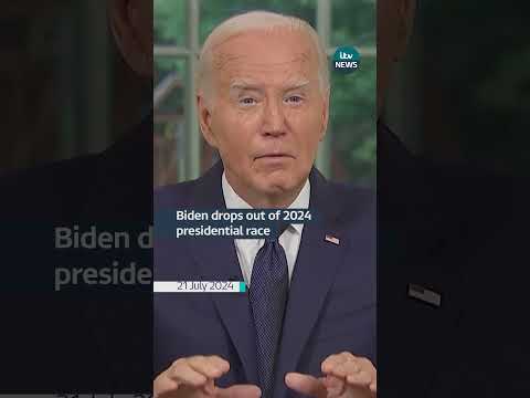 President Joe Biden drops out of 2024 presidential race #itvnews #americapolitics