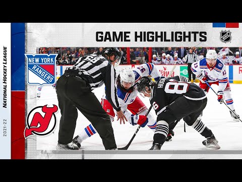 Rangers @ Devils 3/22 | NHL Highlights 2022 video clip