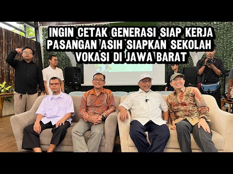 Ingin Cetak Generasi Siap Kerja, Pasangan ASIH Siapkan Sekolah Vokasi di Jawa Barat