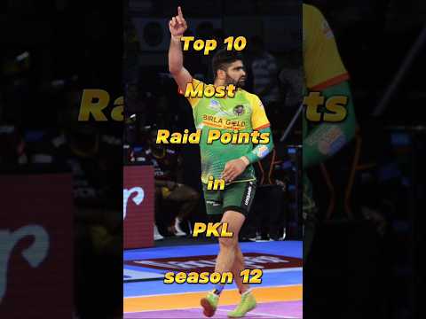 🤯Top 10 Most Raid Points In PKL Season 12 #shorts #top10 #kabbadi #viral