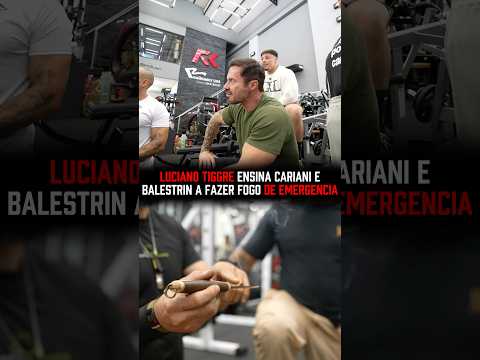 LUCIANO TIGGRE ensina como fazer FOGO de EMERGÊNCIA na MATA! #renatocariani #fogo #emergencia #mata