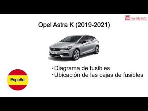 Dónde se encuentran los fusibles del Opel Astra Opel Astra Astra K