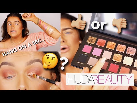 HUDA BEAUTY REMASTERED ROSE GOLD PALETTE REVIEW.. Oooh man  - UC-Um2u0Agv8Q-OhjO6FZk1g