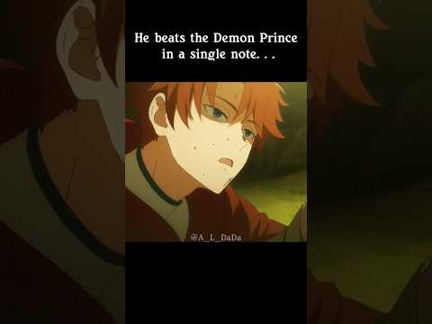 He beats the 👿 prince in a single note #anime #shorts