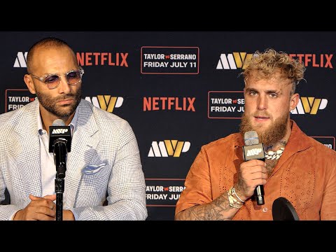 Jake Paul & Nakisa Bidarian POST FIGHT PRESS CONFERENCE: Katie Taylor vs Amanda Serran 3