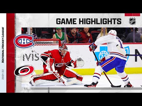 Canadiens @ Hurricanes 3/31 | NHL Highlights 2022
