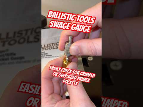 Ballistic Tools SWAGE GAUGE-Check Primer Pockets for Crimps or Low Primer Tension #tools #shorts