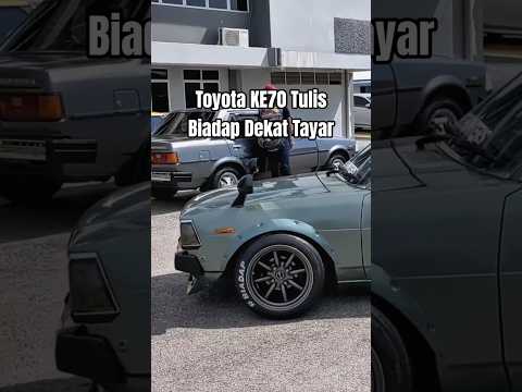 Toyota KE70 Tulis Biadap Dekat Tayar