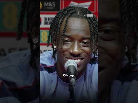 Wholesome Noni Madueke reaction to Gabriel Martinelli winner ❤️