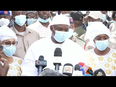 President Barrow votes in The Gambia presidential election | AFP