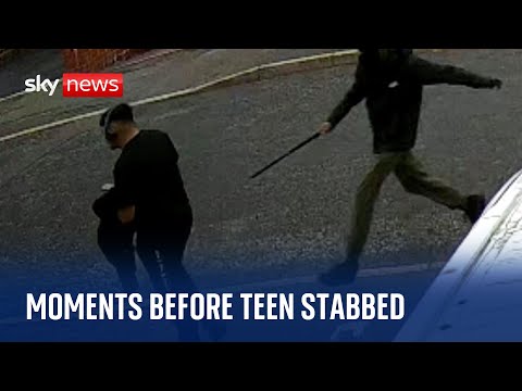 CCTV shows moment before two teenagers stabbed 16-year-old Ronan Kanda to death